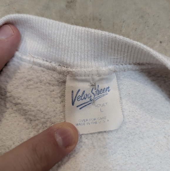 VTG 90s Disney Christmas Sweater Flaws Adult L West Virginia - Picture 7 of 7